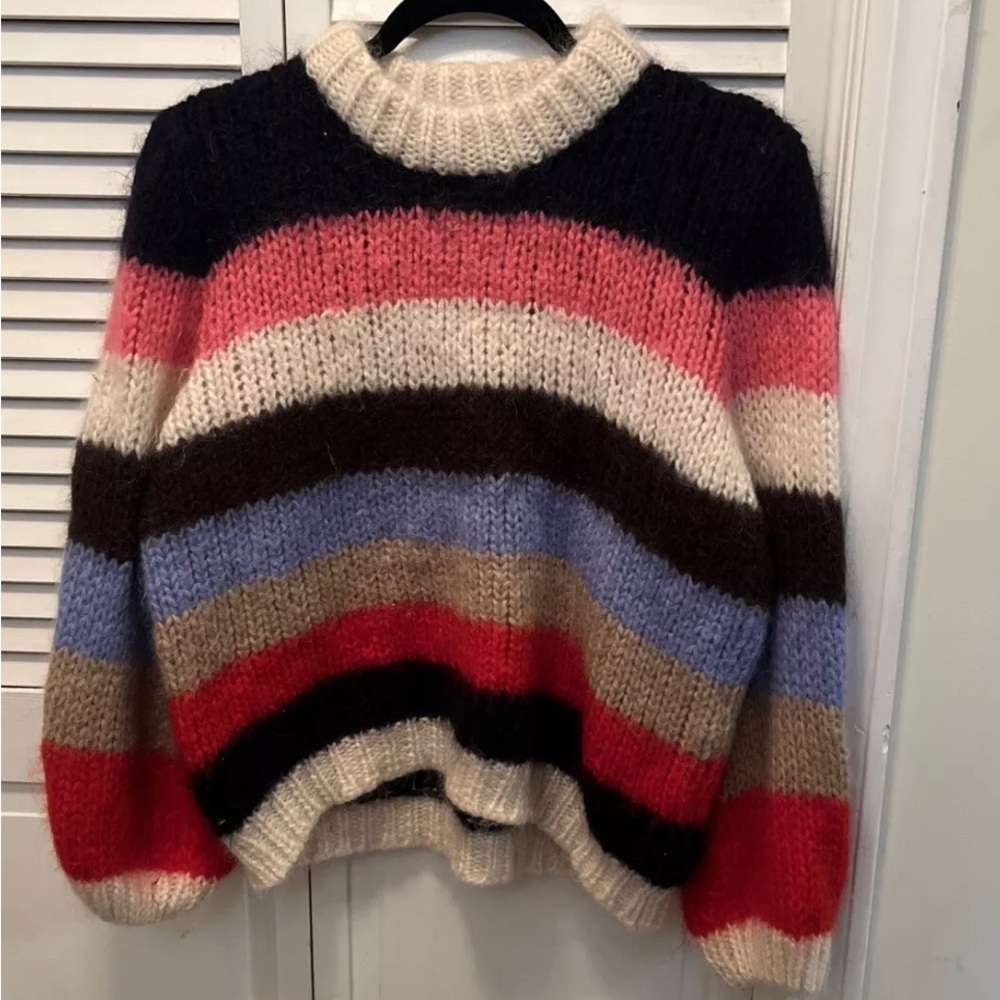 Ganni The Juilliard Mohair Jumper Sweater Multicolor M